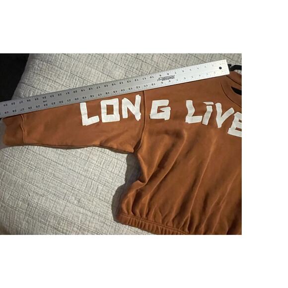 Wrangler Retro Women's XXL Sweatshirt Brown Cowgirl Cropped Cozy Comfort - EUC - Picture 6 of 9